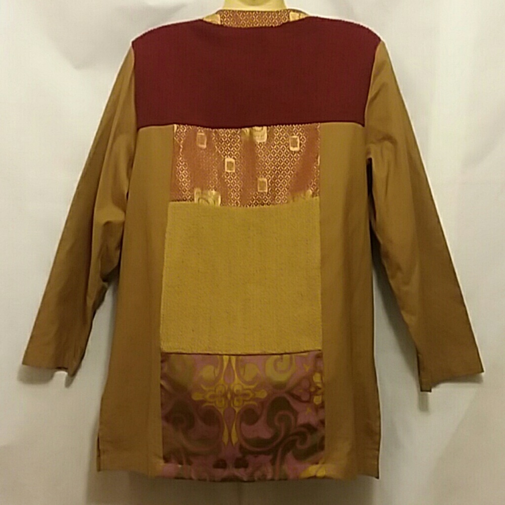 Vintage Allure Patchwork Jacket Womens Large Coll… - image 7